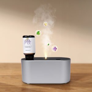 Waterless Diffuser for Home Essential Oil Diffuser, Aromatherapy Diffuser, Portable Scent Diffusers, 3 Mist Modes, Cycle Start for Bedroom, Office Studio 160-350 sq. ft Silver