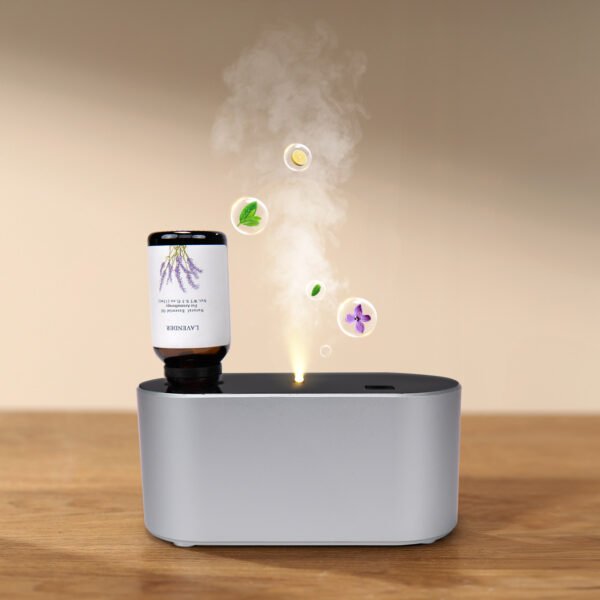 Waterless Diffuser for Home Essential Oil Diffuser, Aromatherapy Diffuser, Portable Scent Diffusers, 3 Mist Modes, Cycle Start for Bedroom, Office Studio 160-350 sq. ft Silver